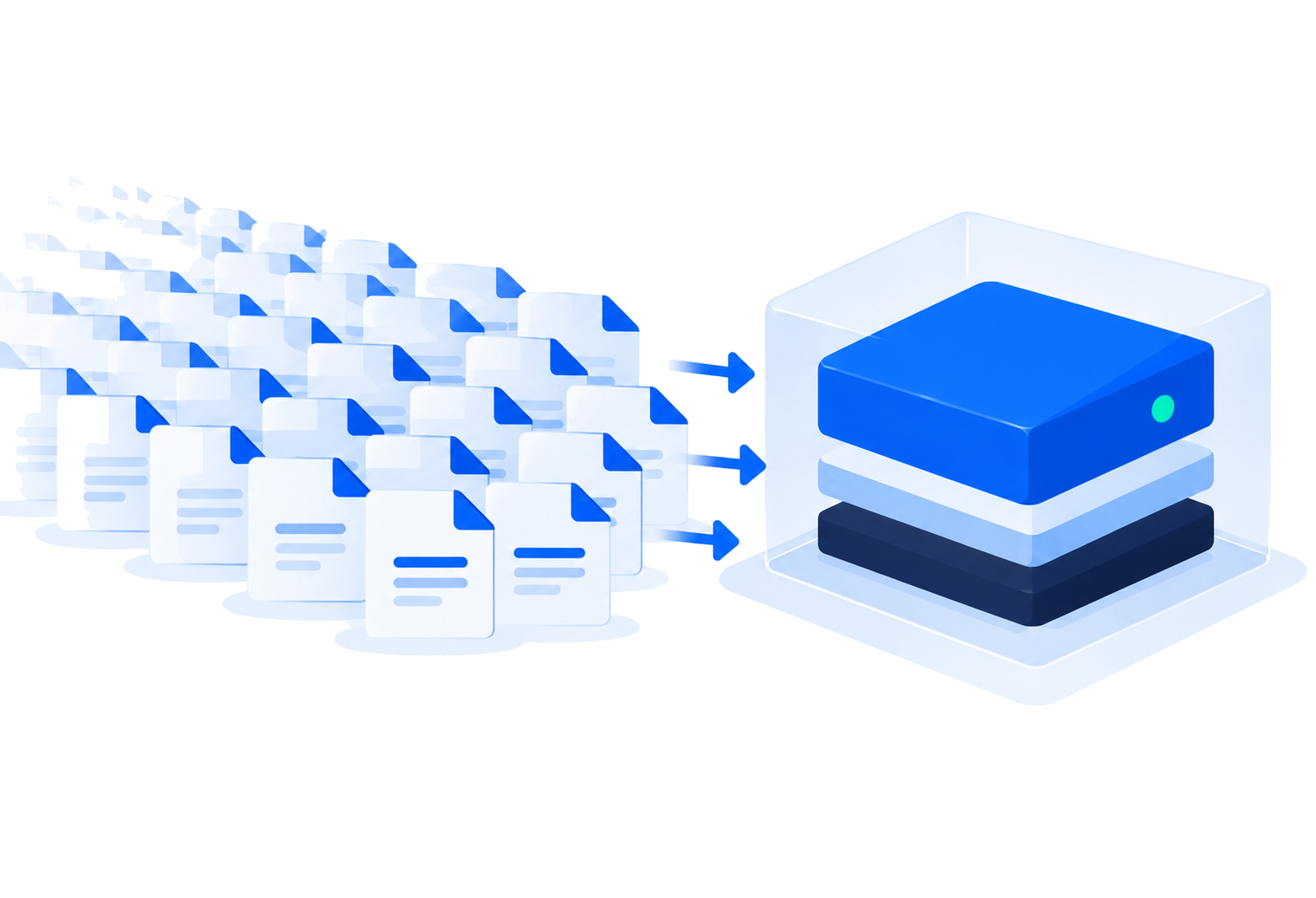 Many exam submissions arriving together into one platform.